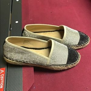 INC rhinestone espadrilles Size 6